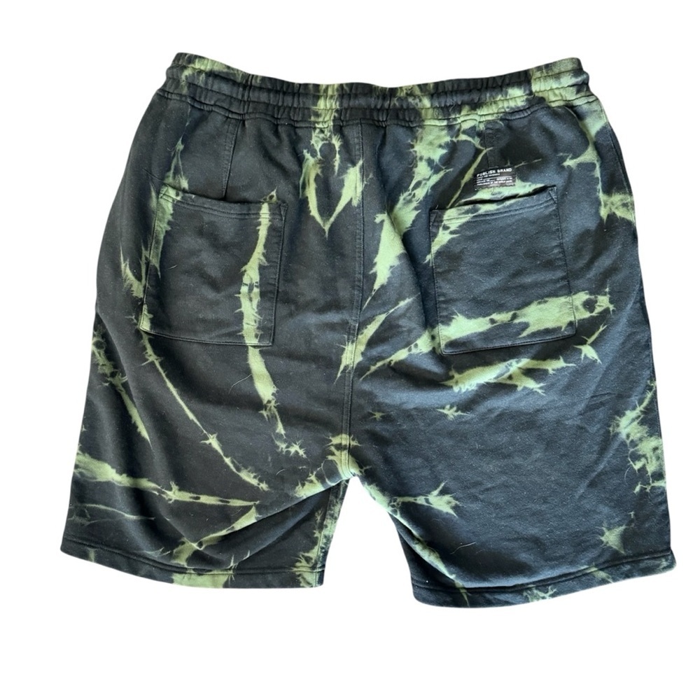 Publish brand Karlow black green tye dye pocket street adjustable shorts Sz 40 - Picture 2 of 8